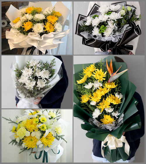 广西百色那坡县百合乡白事花束代送